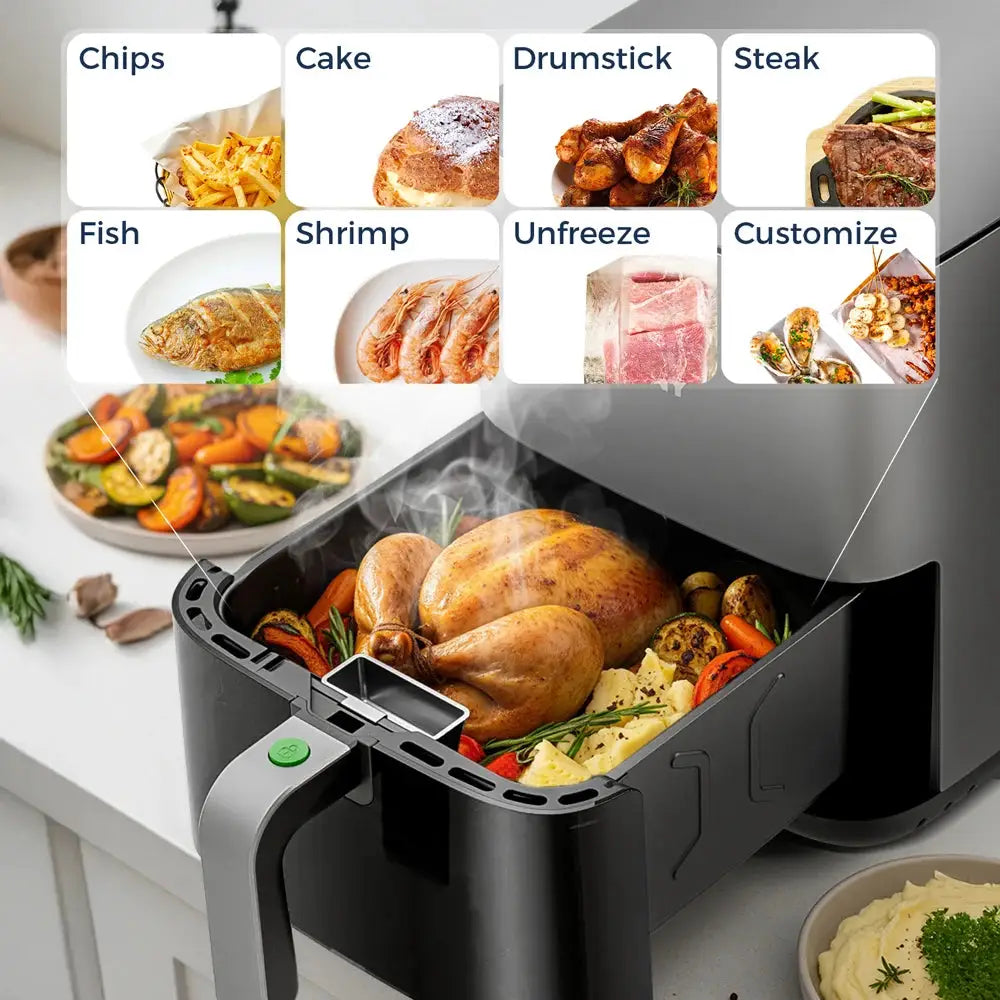 ROUNY 5L Air Fryer with Visible Window and Touch Control by All Mart Bristol Ltd