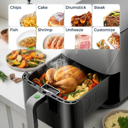 ROUNY 5L Air Fryer with Visible Window and Touch Control by All Mart Bristol Ltd