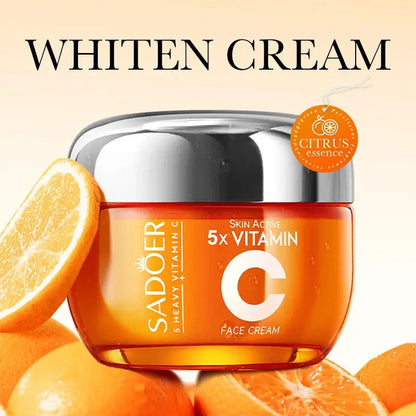 SADOER Vitamin C Face Cream Facial skincare Firming Moisturizing Brightening Hydrating Facial Creams Beauty Face Skin Care by All Mart Bristol Ltd