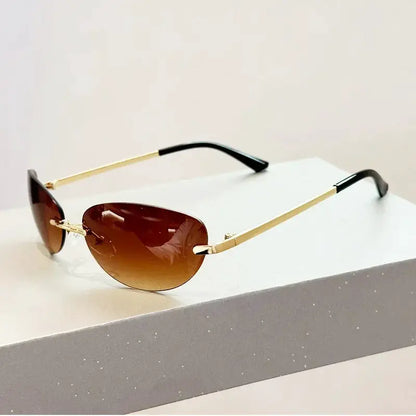 New Luxury Brand Designer Small Frame Cat Eye Sunglasses Women Vintage Fashion Sun Glasses Popular Punk Sexy Ladies Shades UV400 by All Mart Bristol Ltd