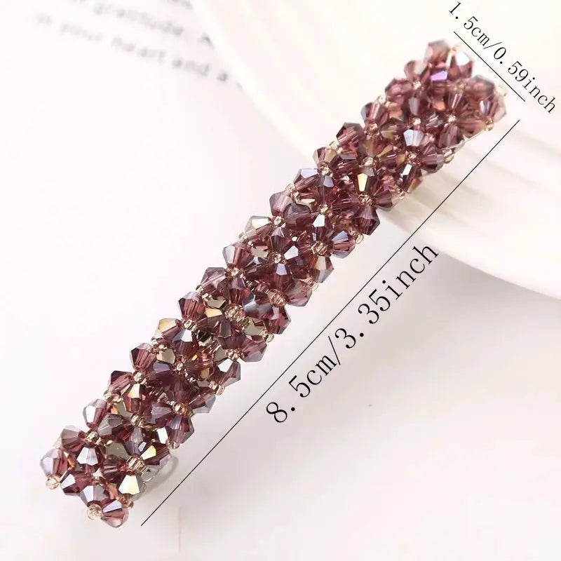New Korean Elegant Hairpins Hairgrips Crystal Rhinestone Barrettes Hair Clips For Women Girls Hair Accessories by All Mart Bristol Ltd