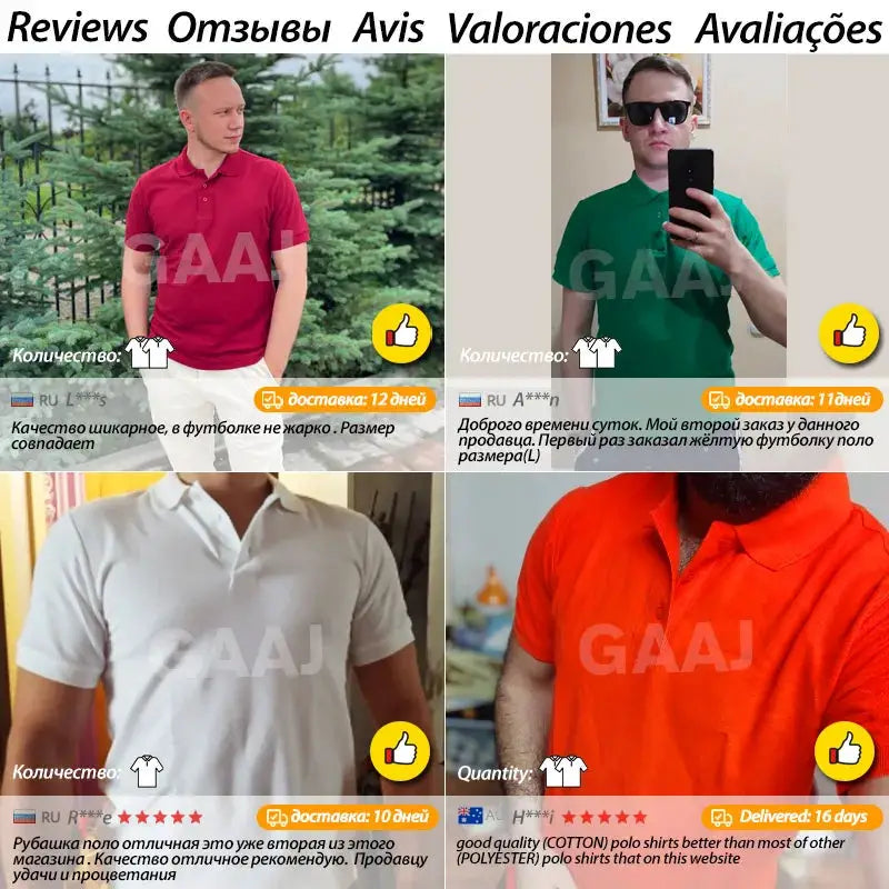 100 Cotton Polo Shirt Men,Light luxury Brand PoloShirt,Summer Short Sleeve Tee Shirt Fashion Tops Quality Clothes Golf Wear by All Mart Bristol Ltd