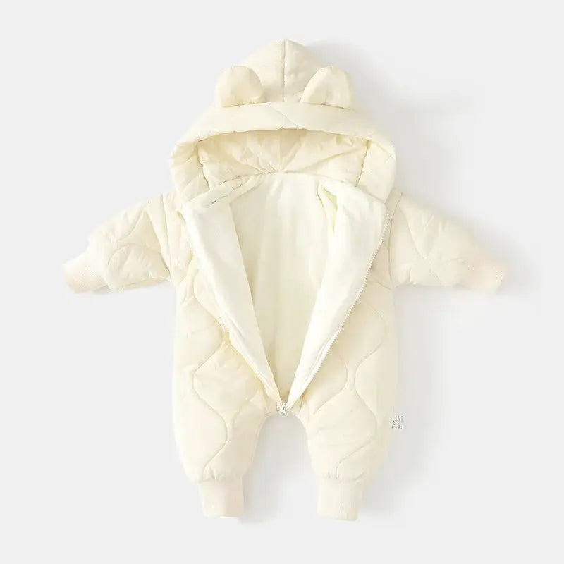 Winter Baby Outwear Clothing Fur Lining Warm Toddler Girl's Boy's Rompers Cartoon Bear Infant Jumpsuit by All Mart Bristol Ltd