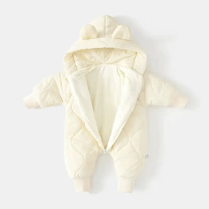Winter Baby Outwear Clothing Fur Lining Warm Toddler Girl's Boy's Rompers Cartoon Bear Infant Jumpsuit by All Mart Bristol Ltd