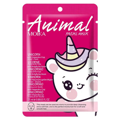 1 Pcs Animal Moisturizing Face Mask hydrating Facial Mask Collagen Hyaluronic Acid Sheet Masks Skin Care Facial Care Products by All Mart Bristol Ltd