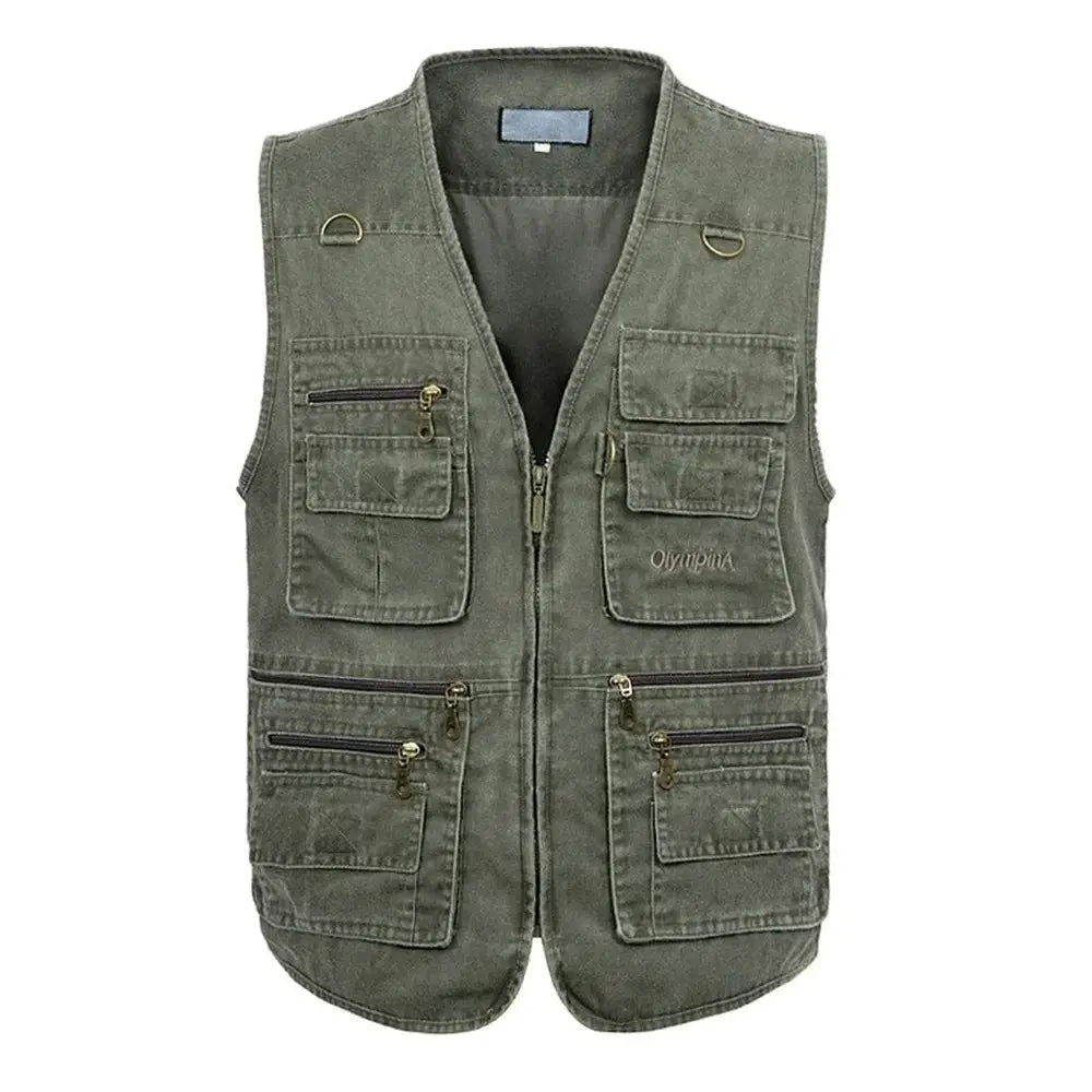 8XL 9XL 10XL New Male Casual Summer Big Size Cotton Sleeveless Vest With Many 16 Pockets Men Multi Pocket Photograph Waistcoat by All Mart Bristol Ltd