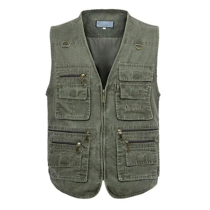 8XL 9XL 10XL New Male Casual Summer Big Size Cotton Sleeveless Vest With Many 16 Pockets Men Multi Pocket Photograph Waistcoat by All Mart Bristol Ltd