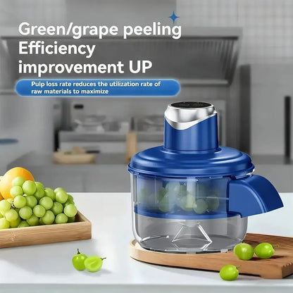 Automatic Fruit Garlic Peeler Machine Electric Grape Peeler Machine w/h Precision Stainless Steel Blade for Kitchen Homemade Jam by All Mart Bristol Ltd