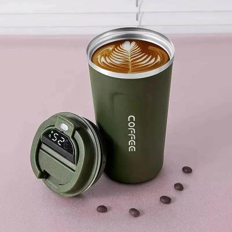 380/510ml Thermos Coffee Mug Stainless Steel Coffee Cup Temperature Display Vacuum Flask Thermal Tumbler Insulated Water Bottle by All Mart Bristol Ltd