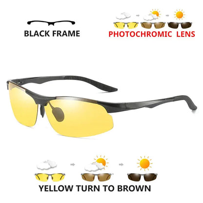 Aluminum Photochromic Polarized Sunglasses Man Driving Sun Glasses Male Outdoor Sport Eyewear Anti-UV oculos de sol masculino by All Mart Bristol Ltd