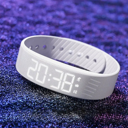 LED Digital Alarm Clock Watch Adjustable Snooze-proof Alarm Bracelet with Running Pedometer Waterproof Vibrating Alarm by All Mart Bristol Ltd