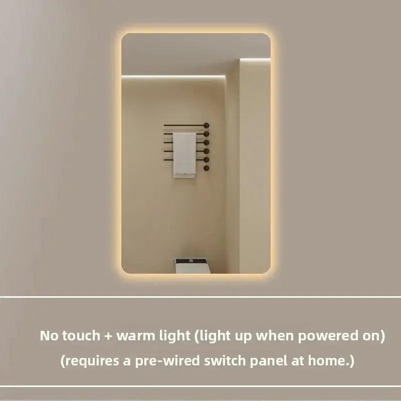 New Smart Mirror Wall Hanging LED High Definition Induction Anti-fog Bathroom Mirror Touch Screen 23.5 * 15.5 Inches Vanity by All Mart Bristol Ltd