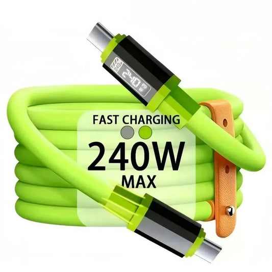 240W USB Type C Fast Charge Cable USB To USB-C Data Cable Type C Super Fast Charging Date Wire For iPhone Samsung Huawei Xiaomi by All Mart Bristol Ltd