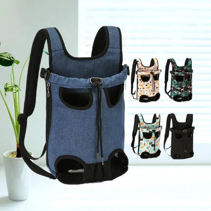 Adjustable Cat Carrier Bag Pet Double Shoulder Backpack Portable Bag Outdoor Travel Camping Hiking Cat Bag Dog Bag by All Mart Bristol Ltd