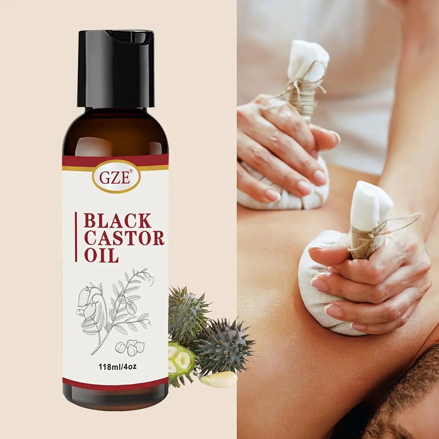 GZE Grapeseed Oil, Skin Care for Sensitive Skin, Light Silky Moisturizer for All Skin Type, Hair Strengthens Vegan Thickening by All Mart Bristol Ltd