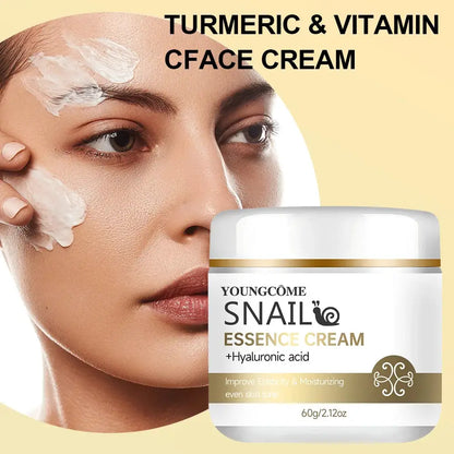 2pcs Snail essence cream with hyaluronic acid,Retinol Moisturizing Firming Lightening Repairing Smooth Skincare Whitening Creams by All Mart Bristol Ltd