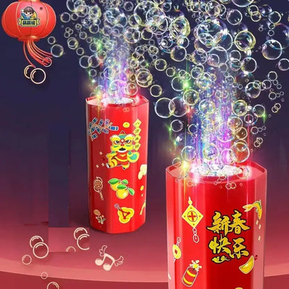 20 holes Fireworks bubble machine bubble blower on the ground electronic automatic landing Spring Festival gift New Year toys by All Mart Bristol Ltd