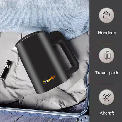Sonifer 0.6L Portable Stainless Steel Travel Electric Kettle by All Mart Bristol Ltd