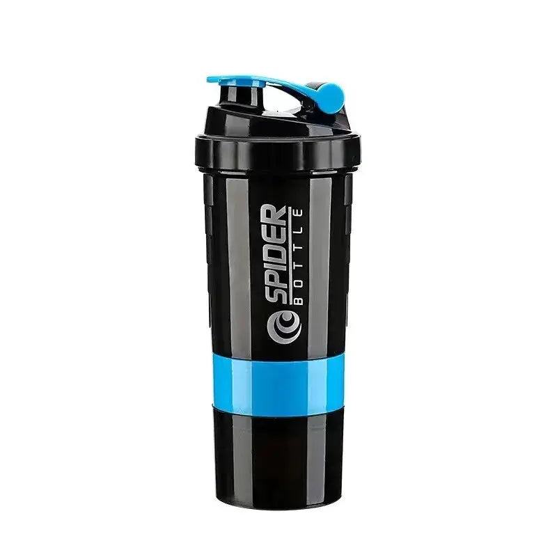 3 Layers Shaker Protein Bottle Powder Shake Cup Water Bottle Plastic Mixing Cup Body Building Exercise Bottle by All Mart Bristol Ltd
