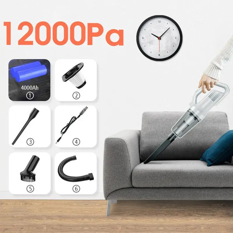 Handheld Vacuum Cleaner Wireless Vacuum Cleaner Cordless car Household Appliances 9000Pa/12000Pa Big Suction Vacuum Cleaner by All Mart Bristol Ltd