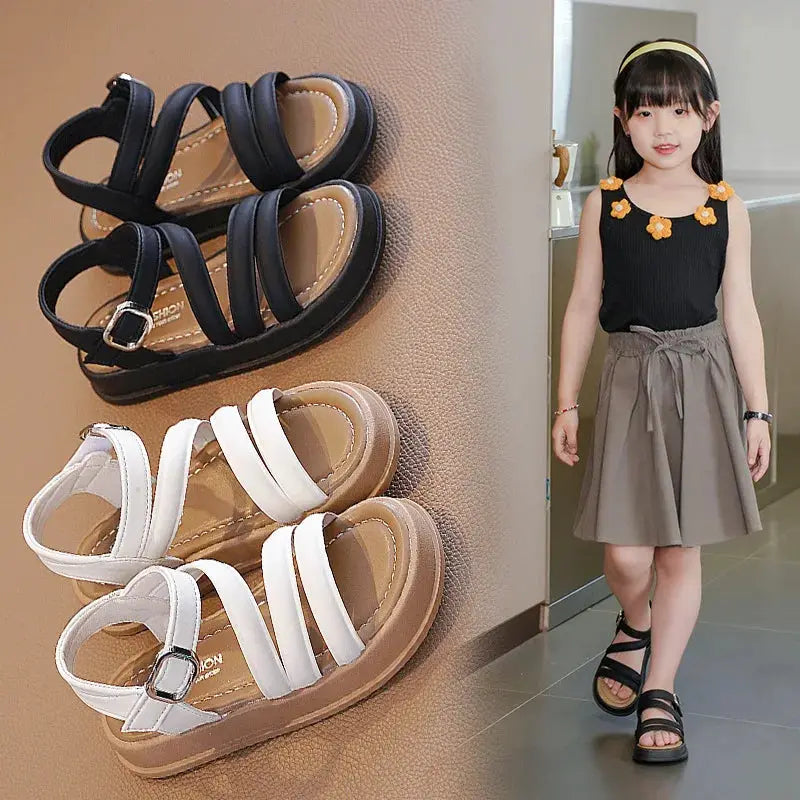 Baby Girls Sandals Summer Casual Children Sandals Girls Flat Shoes Fashion Casual Non Slip Kids Beach Shoes sandalias de mujer by All Mart Bristol Ltd