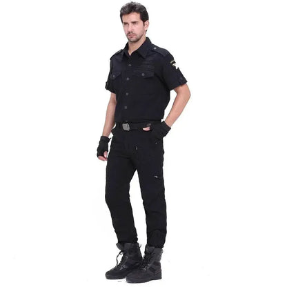 2024 Men's Cargo Pant Cotton Pants Khaki Men Military Camo Green Gray Work Many Pocket Cotton Camouflage Black Tactical Trousers by All Mart Bristol Ltd