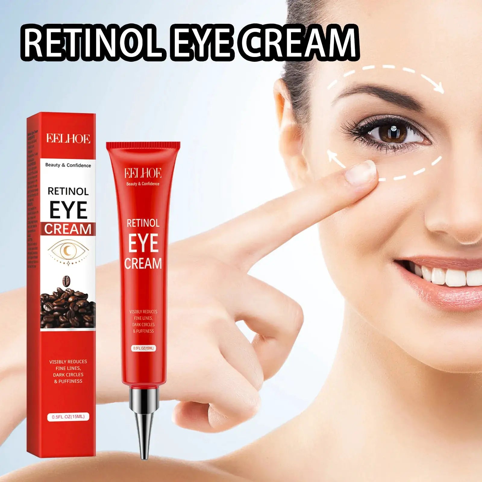Anti Wrinkle Eye Cream Remove Eye Bags Puffiness Lifting Firming Smooth Skin Care Moisturizing Instant Eye Massage Cream by All Mart Bristol Ltd