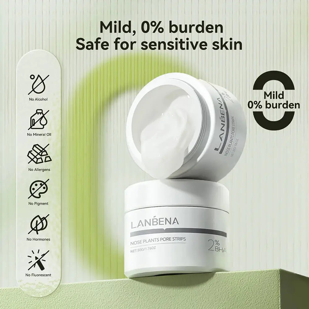 LANBENA New Style Blackhead Remover Nose Mask Pore Strip Black Mask Peeling Black Deep Cleansing Skin Care Beauty Health by All Mart Bristol Ltd