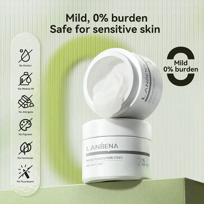 LANBENA New Style Blackhead Remover Nose Mask Pore Strip Black Mask Peeling Black Deep Cleansing Skin Care Beauty Health by All Mart Bristol Ltd