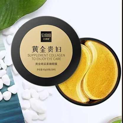 60pcs Golden Moisturizing Eye Mask Relieve Eye Fatigue Nourish Eye Area Collagen Crystal Eye Mask Korean Skin Care Masks by All Mart Bristol Ltd