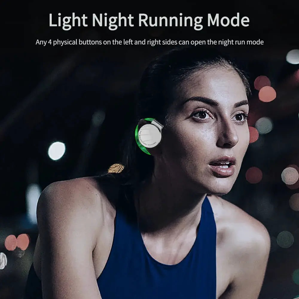 F2 TWS Bluetooth Earphones with Microphone Earhook Running Sports Call Headset LED Display HiFi Stereo Music Wireless Headphones by All Mart Bristol Ltd