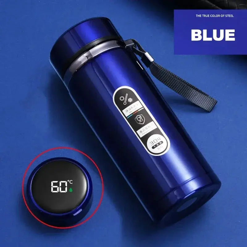Thermos Sus304 Tea Water Bottle 500ML-1Liter Stainless Steel Vacuum Flask Portable Cups Bottle with LED Temperature Display by All Mart Bristol Ltd