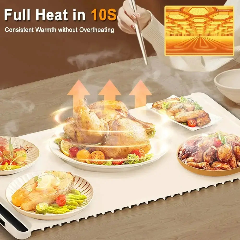 Foldable Electric Food Warming Tray for Kitchen Buffets by All Mart Bristol Ltd