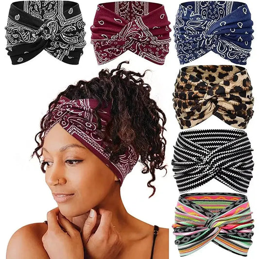 Twisted Wide Headbands for Women Extra Large Turban Workout Headband Fashion Yoga Hair Bands Boho Twisted Thick Hair Accessories by All Mart Bristol Ltd