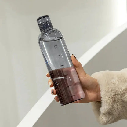 Newest Water Cup Sport Water Bottle With Time Scale Couple Plastic Portable Water Container Anti-drop Outdoor Water Bottle by All Mart Bristol Ltd