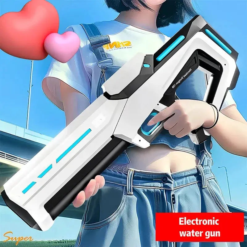 Electric Automatic Water Storage Gun Toys Portable Children Summer Beach Outdoor Fight Fantasy Spray Gun Toys Boy Kid Adult Game by All Mart Bristol Ltd