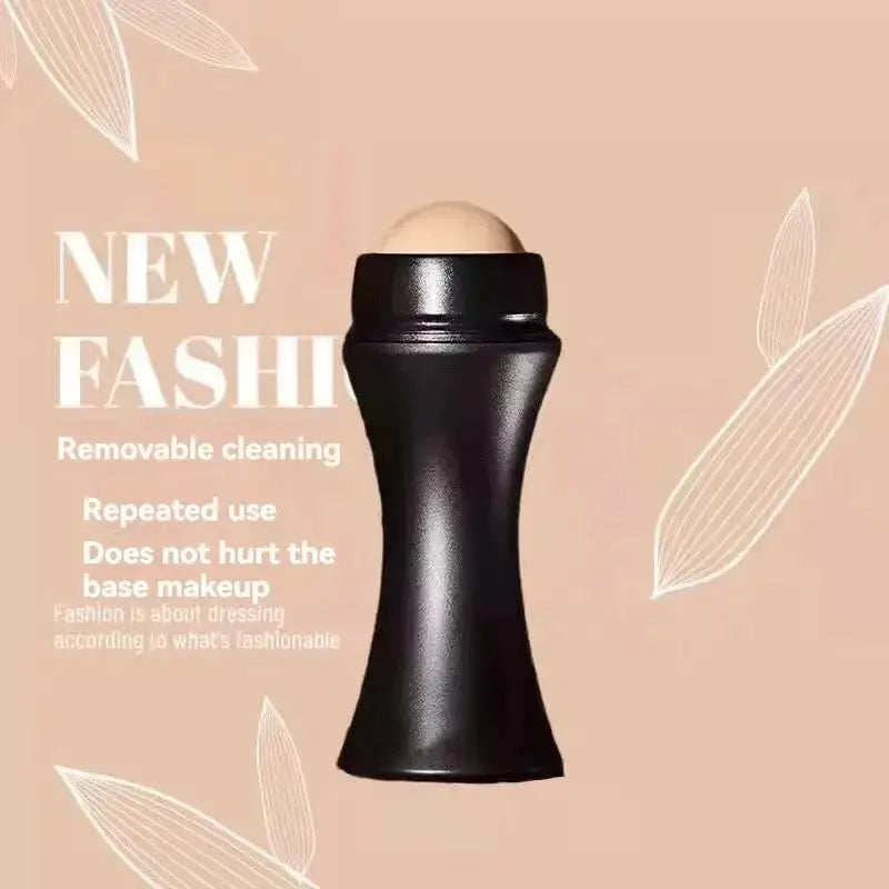 Volcanic Oil-Absorbing Face Roller - Portable Reusable Oil Blotting Tool, Natural Lava Stone for Shine Control & Matte Skin, Mak by All Mart Bristol Ltd