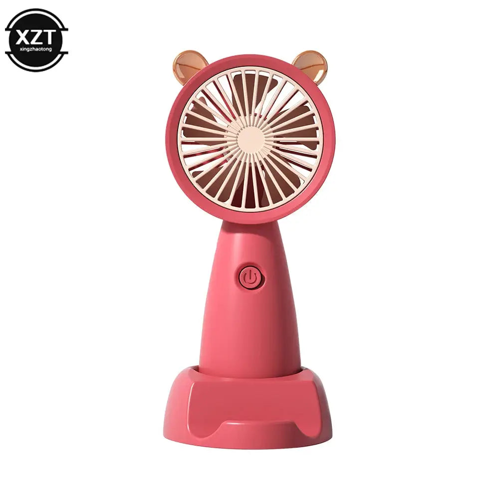USB Mini Handheld Fan Outdoor Mini Creative Desktop Office Mute Charging Portable Handheld Fan by All Mart Bristol Ltd