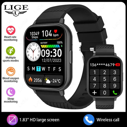 1.83" HD Large Screen 2026 New Smart Watch Bluetooth Call Heart Rate Monitoring Smartwatch Multiple Sport Mode Fitness Bracelet by All Mart Bristol Ltd
