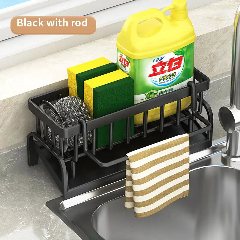 Kitchen Sink Sponge and Detergent Organizer Draining Rack by All Mart Bristol Ltd