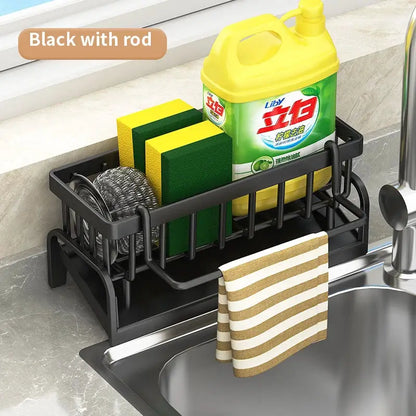 Kitchen Sink Sponge and Detergent Organizer Draining Rack by All Mart Bristol Ltd