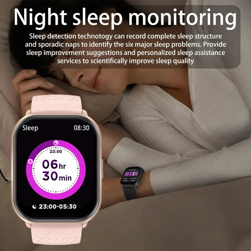 2026 New Lady fashion Smart Watch Men Women Heart Rate Blood Pressure Fitness Tracker Bluetooth Call Smartwatch Man For Android by All Mart Bristol Ltd