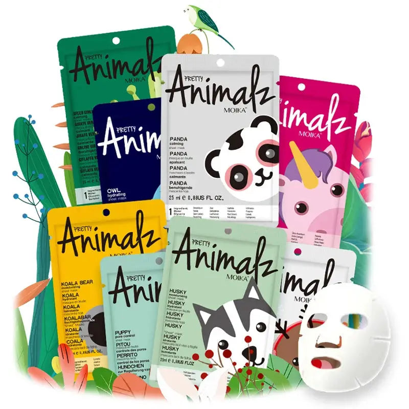 1 Pcs Animal Moisturizing Face Mask hydrating Facial Mask Collagen Hyaluronic Acid Sheet Masks Skin Care Facial Care Products by All Mart Bristol Ltd
