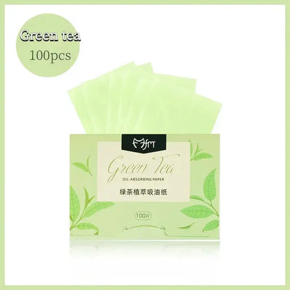 100pcs/set Facial Oil Blotting Paper Matte Face Wipes Oil Control Oil-absorbing Face Cleaning Beauty Makeup Tools Accessories by All Mart Bristol Ltd