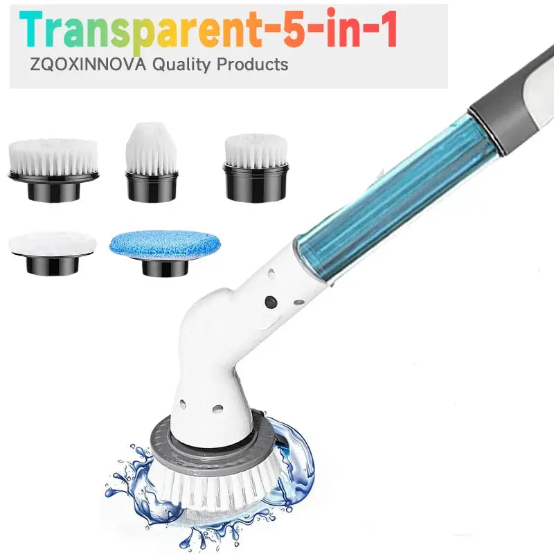Household Cordless Spin Scrubber Kitchen Gadgets Hair Brushes Bathroom Broom Toilet Mops Electric Multipurpose Cleaning Brush by All Mart Bristol Ltd