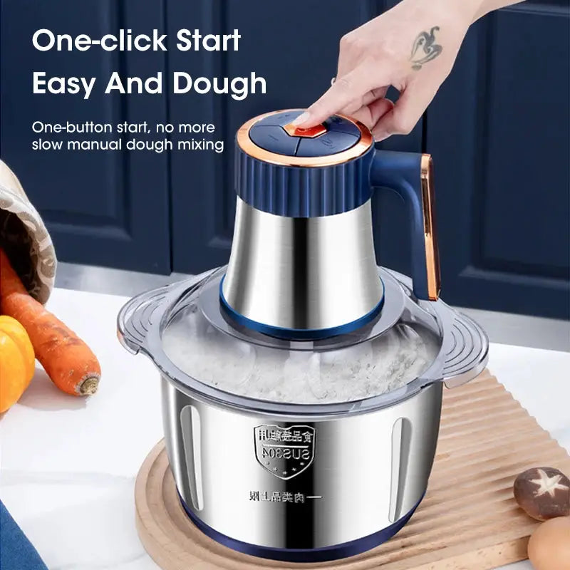 5L Electric Meat Grinder Stainless Steel Food Processor by All Mart Bristol Ltd