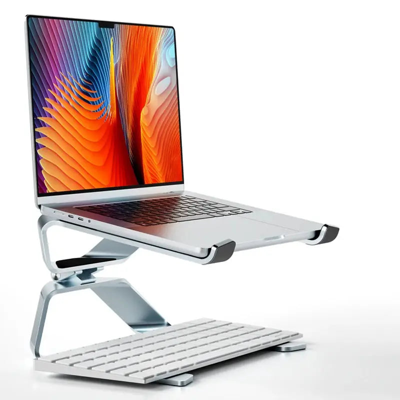 Laptop Stand Adjustable Aluminum Alloy Notebook Tablet Stand Up to 17.3 Inch Laptop Portable Fold Holder Cooling Bracket Support by All Mart Bristol Ltd