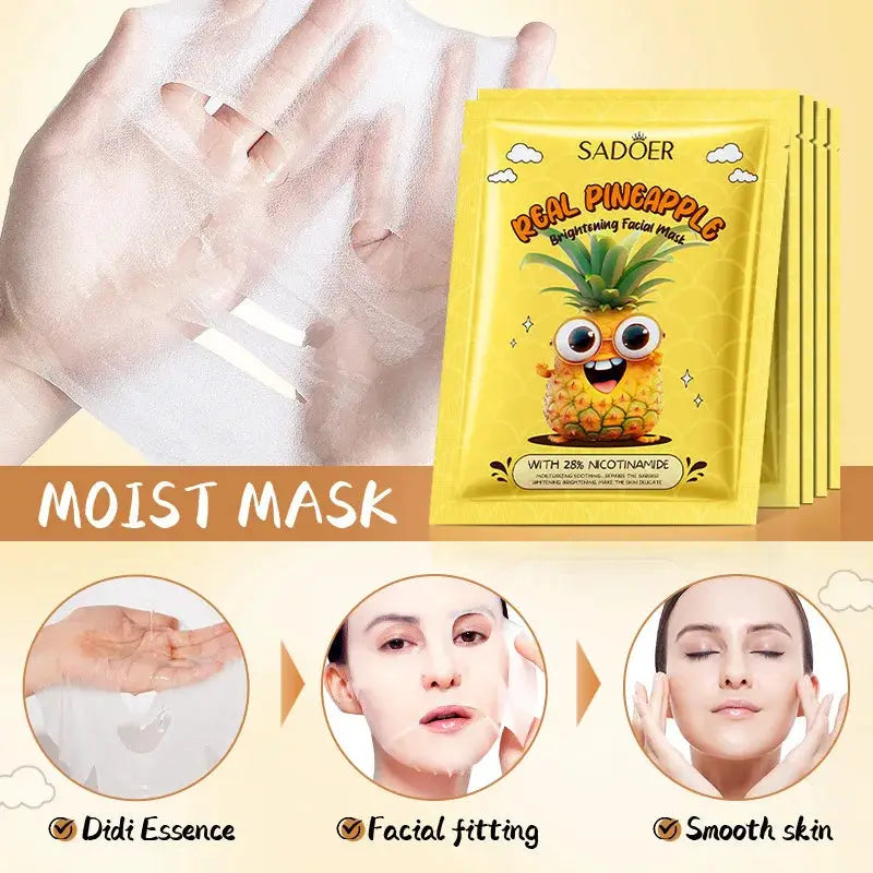 8pcs SADOER Fresh Fruits Face Mask Facial skincare Moisturizing Brightening Firming Hydrating Facial Masks for Face Skin Care by All Mart Bristol Ltd