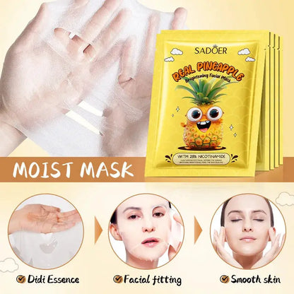 8pcs SADOER Fresh Fruits Face Mask Facial skincare Moisturizing Brightening Firming Hydrating Facial Masks for Face Skin Care by All Mart Bristol Ltd