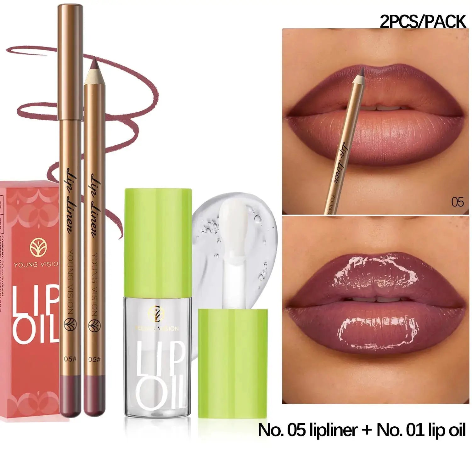 USHAS 12 Color Lip Liner + LIPSTICK Set Easy Coloring Matte Lipstick Long lasting nude red lipstick by All Mart Bristol Ltd